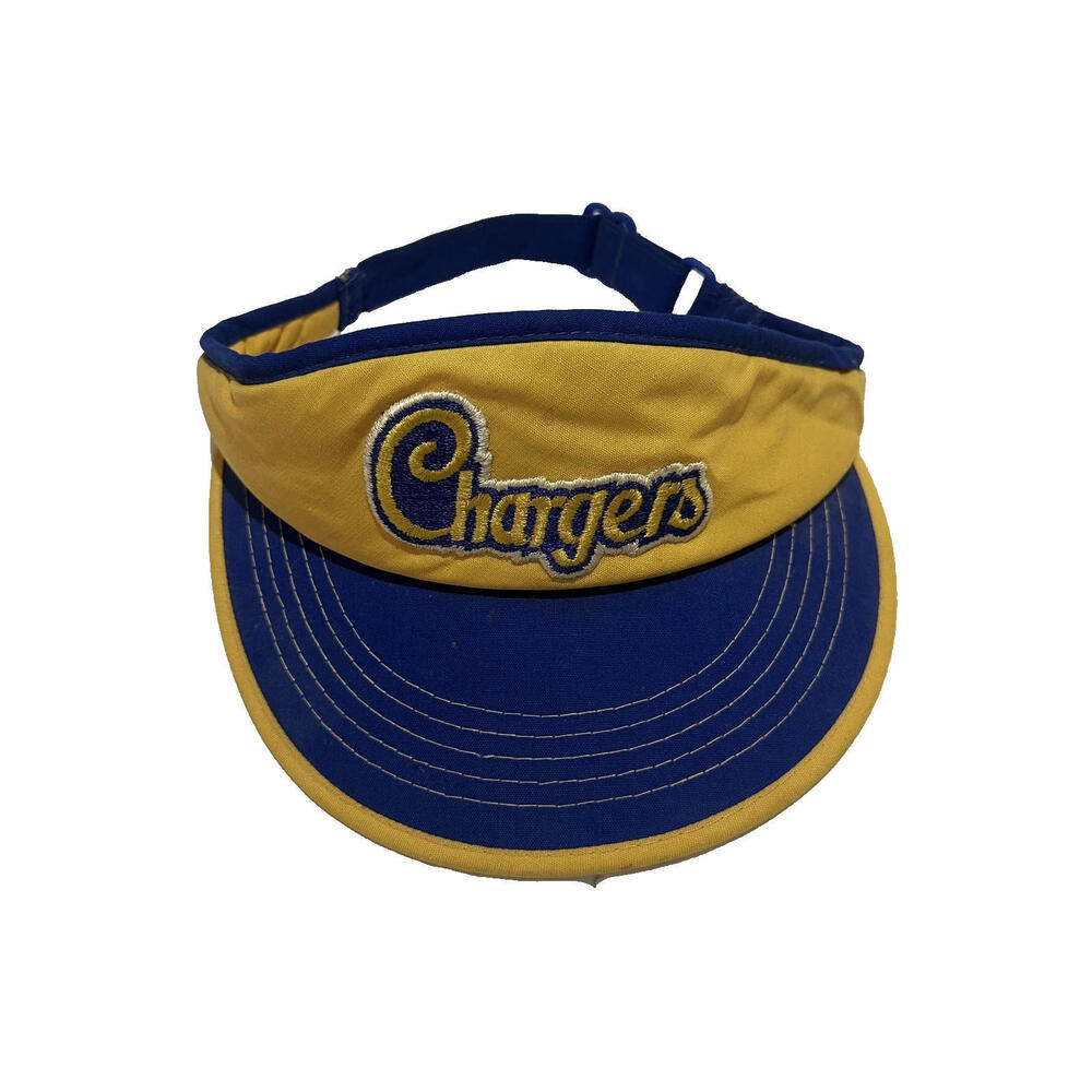 NFL Chargers Visor San Diego LA Blue Yellow Hat Sport Specialties Football VTG